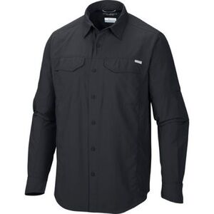 Columbia Omni-Shade Men's Black Casual Button Down Shirt